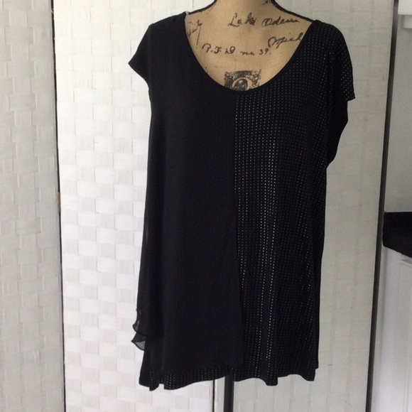 Woman’s Top Lane Bryant size 14/16 color black great evening wear  #463 - Picture 1 of 9